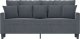 vidaXL vidaXL Sofa 2-osobowa, ciemnoszary, 140 cm, tapicerowana aksamitem 3