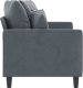 vidaXL vidaXL Sofa 2-osobowa, ciemnoszary, 140 cm, tapicerowana aksamitem 4