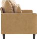 vidaXL vidaXL Sofa 2-osobowa, brązowa, 140 cm, tapicerowana aksamitem 4