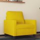 vidaXL vidaXL Fotel, żółty, 60 cm, obity aksamitem 1