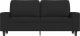 vidaXL Sofa 2-osobowa, czarna, 140 cm, tapicerowana tkaniną 3