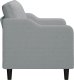 vidaXL Sofa 2-osobowa, jasnoszara, 120 cm, tapicerowana tkaniną 4