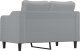 vidaXL Sofa 2-osobowa, jasnoszara, 120 cm, tapicerowana tkaniną 5