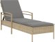 vidaXL vidaXL Leżanka z poduszką, beżowa, 63x200x81 cm, polirattan 2