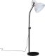 vidaXL vidaXL Lampa stojąca, 25 W, biała, 30x30x90-150 cm, E27 1