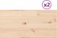 Drewutnia vidaXL vidaXL Blaty do stołu, 2 szt., 80x40x1,7 cm, prostokątne, sosnowe 1