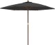vidaXL vidaXL Parasol ogrodowy na drewnianym słupku, antracytowy, 299x240 cm 2