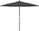 vidaXL vidaXL Parasol ogrodowy na drewnianym słupku, antracytowy, 299x240 cm 4