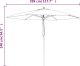 vidaXL vidaXL Parasol ogrodowy na drewnianym słupku, antracytowy, 299x240 cm 8