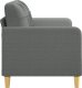 vidaXL vidaXL Sofa 2-osobowa, ciemnoszara, 140 cm, tapicerowana tkaniną 4