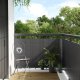 vidaXL vidaXL Parawan balkonowy, antracytowy, 400x90 cm, polirattan 1