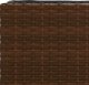 vidaXL vidaXL Donica ogrodowa z 3 wkładami, brązowa, 105x30x32 cm 9
