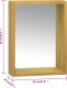 vidaXL vidaLXL Szafka z lustrem, 30x10x40 cm, lite drewno tekowe 8