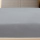 vidaXL vidaXL Prześcieradła, 2 szt., szare, 100x200 cm, dżersej bawełniany 2