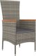 vidaXL vidaXL Krzesła ogrodowe z poduszkami, 2 szt., polirattan, szare 3