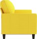 vidaXL vidaXL Sofa 3-osobowa, jasnożółta, 180 cm, tapicerowana tkaniną 4