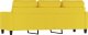 vidaXL vidaXL Sofa 3-osobowa, jasnożółta, 180 cm, tapicerowana tkaniną 5