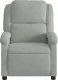 vidaXL vidaXL Rozkładany fotel masujący, jasnoszary, obity aksamitem 4