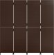 vidaXL Parawan 4-panelowy, brązowy, polirattan 5