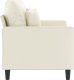 vidaXL vidaXL Sofa 2-osobowa, kremowy, 120 cm, tapicerowana aksamitem 4