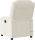 vidaXL vidaXL Rozkładany fotel masujący, elektryczny, kremowy, aksamit 4