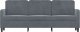 vidaXL vidaXL Sofa 3-osobowa, ciemnoszara, 180 cm, obita aksamitem 3
