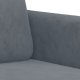 vidaXL vidaXL Sofa 3-osobowa, ciemnoszara, 180 cm, obita aksamitem 6