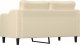 vidaXL vidaXL 2-osobowa sofa, kremowa, 140 cm, tapicerowana tkaniną 5