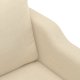 vidaXL vidaXL 2-osobowa sofa, kremowa, 140 cm, tapicerowana tkaniną 6