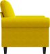 vidaXL vidaXL Fotel, żółty, 60 cm, obity aksamitem 5