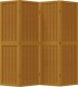 vidaXL vidaXL Parawan pokojowy, 4-panelowy, brązowy, lite drewno paulowni 4