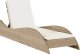vidaXL vidaXL Leżanka z poduszką, beżowa, 60x205x73 cm, polirattan 2