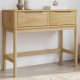 vidaXL Stolik konsolowy FLORO, woskowy brąz, 89,5x36,5x73 cm, sosnowy 1
