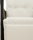 vidaXL vidaXL Rozkładana sofa ogrodowa dla 2 os., ze stolikiem, czarna 9