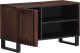Listwa zasilająca vidaXL vidaXL Szafka pod telewizor, brązowa, 80x34x46 cm, lite drewno mango 5
