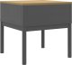 vidaXL vidaXL Stolik na lampę FLORO, szary, 55x55x54 cm, lite drewno sosnowe 6