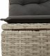 vidaXL vidaXL Sofa ogrodowa z poduszkami, 3-osobowa, jasnoszara, polirattan 7