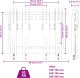 vidaXL vidaXL Uchwyt ścienny na TV 14-24'', rozstaw VESA 200x200 mm, 30 kg 7