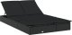 vidaXL vidaXL 2-os. leżak z półokrągłym daszkiem, czarny, 211x112x140 cm 5