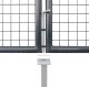 vidaXL vidaXL Brama ogrodowa z siatki, antracytowa, 300x175 cm 6