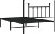 vidaXL vidaXL Metalowa rama łóżka z wezgłowiem, czarna, 107x203 cm 7