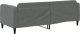 vidaXL vidaXL Sofa z funkcją spania, ciemnoszara, 80x200 cm, obita tkaniną 5