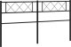 vidaXL vidaXL Metalowe wezgłowie, czarne, 200 cm 5