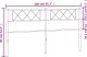 vidaXL vidaXL Metalowe wezgłowie, czarne, 200 cm 7