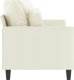 vidaXL vidaXL Sofa 2-osobowa, kremowy, 140 cm, tapicerowana aksamitem 4