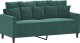 vidaXL vidaXL Sofa 2-osobowa, ciemnozielona, 140 cm, tapicerowana aksamitem 2