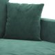 vidaXL vidaXL Sofa 2-osobowa, ciemnozielona, 140 cm, tapicerowana aksamitem 6