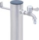 vidaXL vidaXL Kran ogrodowy na okrągłym słupku, 80 cm, stal nierdzewna 4