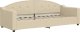 vidaXL vidaXL Sofa z funkcją spania, kremowa, 80x200 cm, obita tkaniną 2