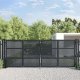vidaXL vidaXL Brama ogrodowa, antracytowa, 400x200 cm, stal 1